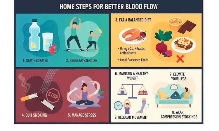 Home Steps for Better Blood Flow Home Steps for Better Blood Flow